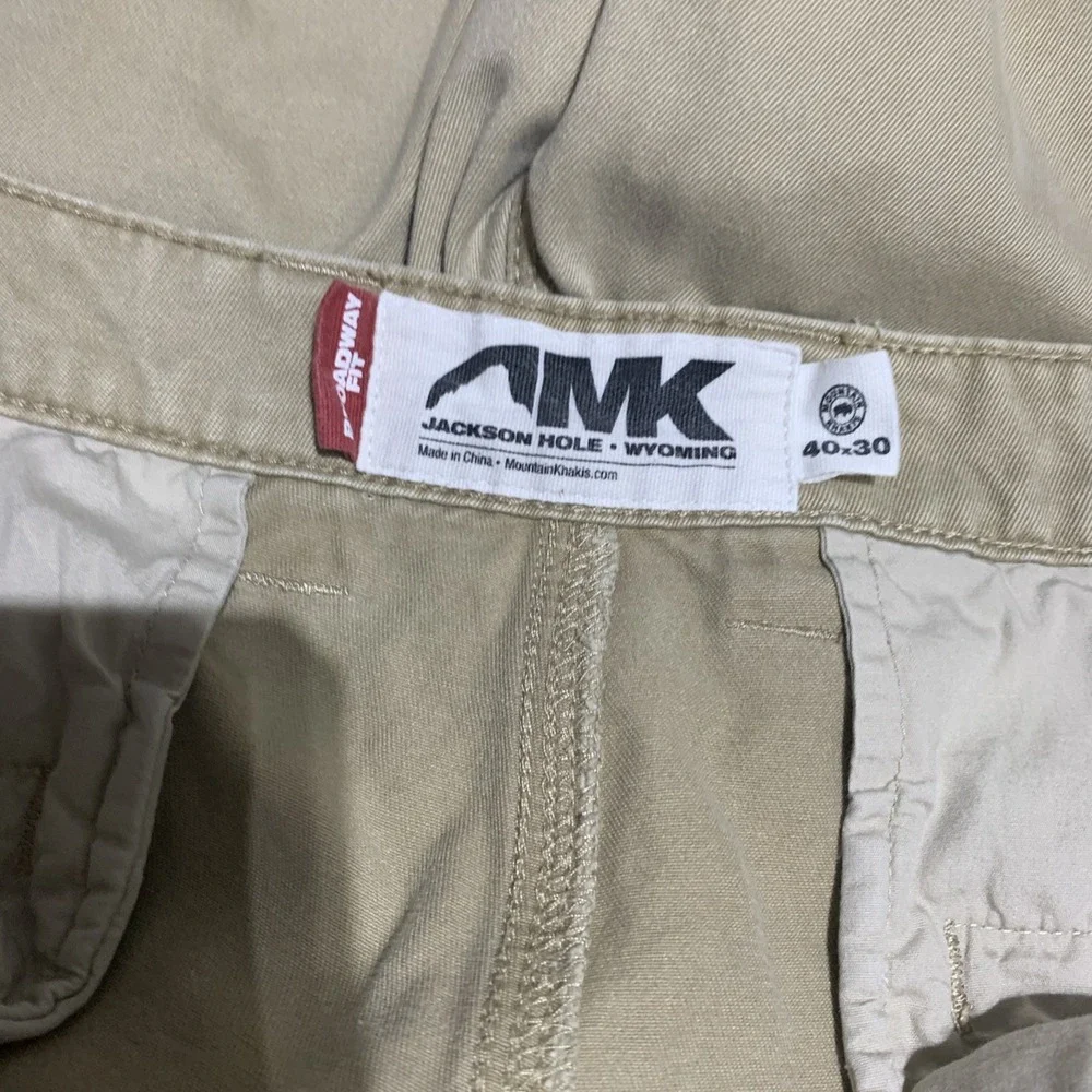 Mountain Khakis Jackson Hole Wyoming Men's Pants BroadwayFit Khaki Outdoor 40X30